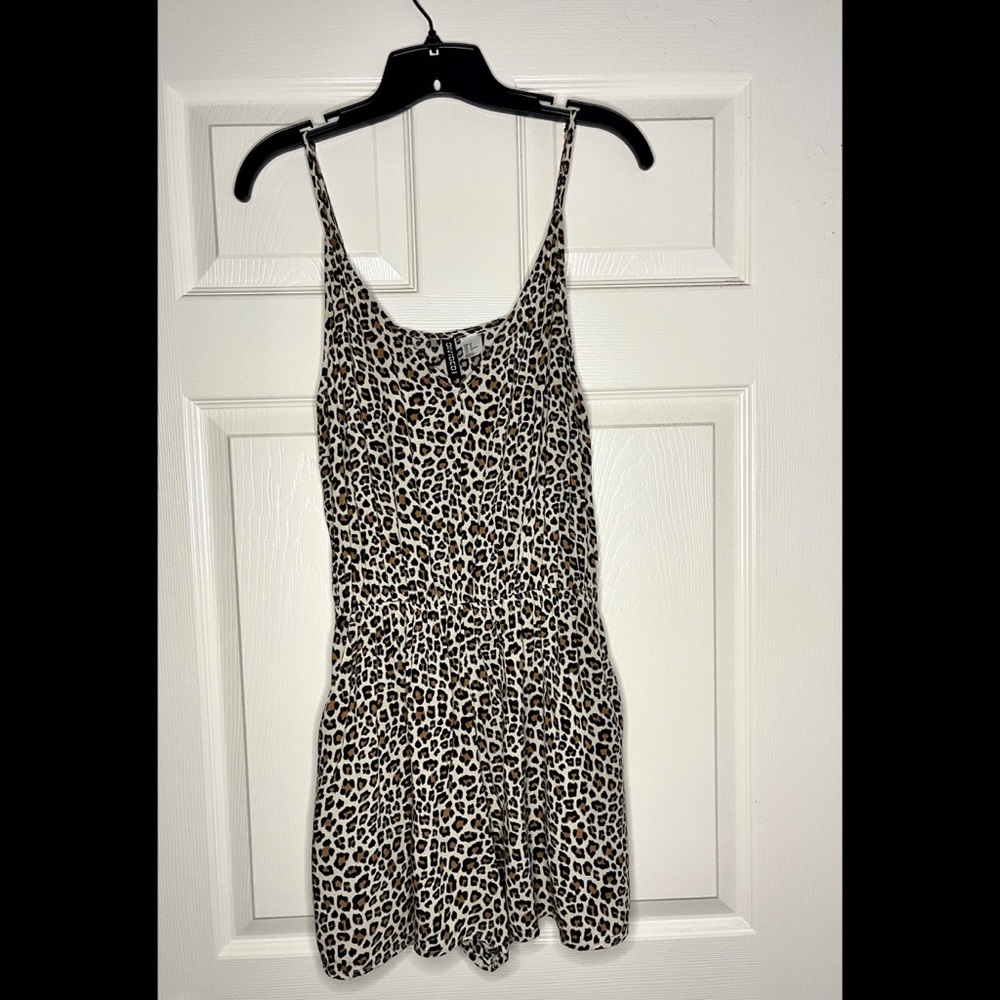 H&M Women’s Leopard Print Romper (Size 12)